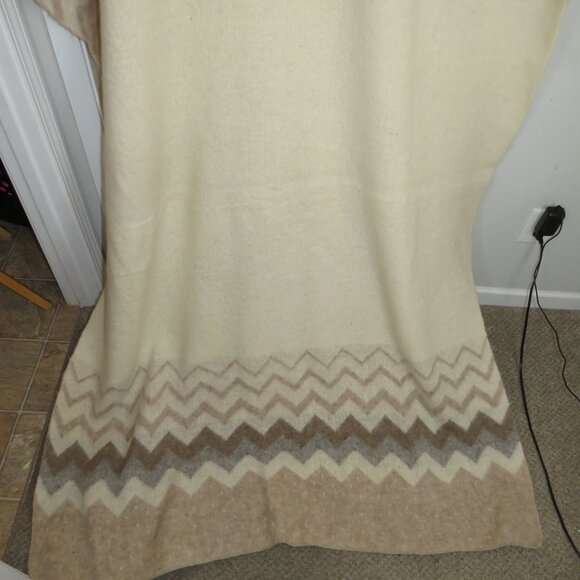Vtg Nordic Stripes Hilda Ltd. Icelandic 100% Wool 55"x81"  Throw Blanket Iceland - Picture 7 of 8